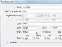 Lag nye dokumenter i Adobe CS5 Illustrator