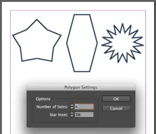 Alakzatok és sokszögek az InDesignban