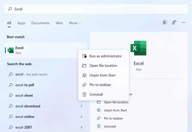 A Nincs elég memória a Microsoft Excel futtatásához hiba elhárítása Windows rendszeren
