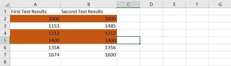 Cách so sánh hai cột trong Excel