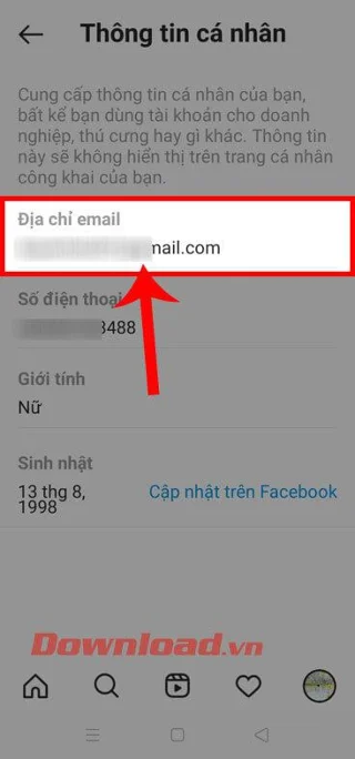 Navodila za spremembo e-poštnega naslova na Instagramu