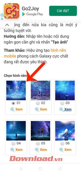 Útmutató a galaxis hatású telefon háttérképek név szerinti létrehozásához