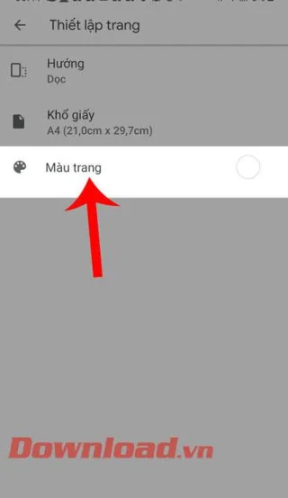 Инструкции за промяна на цвета на фона на страницата в Google Документи