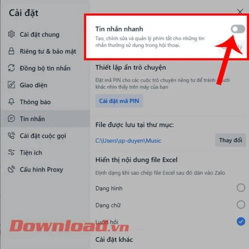 Navodila za izjemno hiter izklop Instant Messages na Zalo