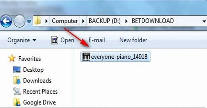 Navodila za namestitev programske opreme Everyone Piano