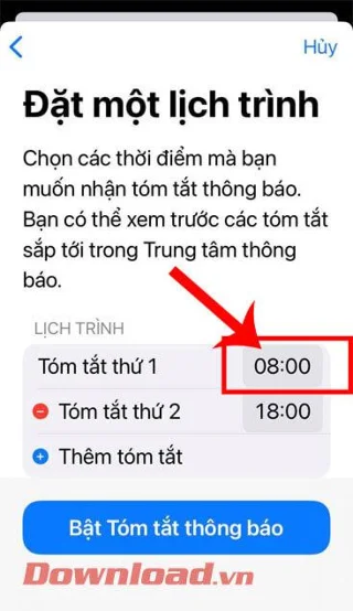 Norādījumi paziņojumu kopsavilkumu ieslēgšanai operētājsistēmā iOS&nbsp;15