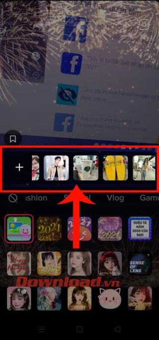 Navodila za vstavljanje ozadja za snemanje videoposnetkov Tik Tok