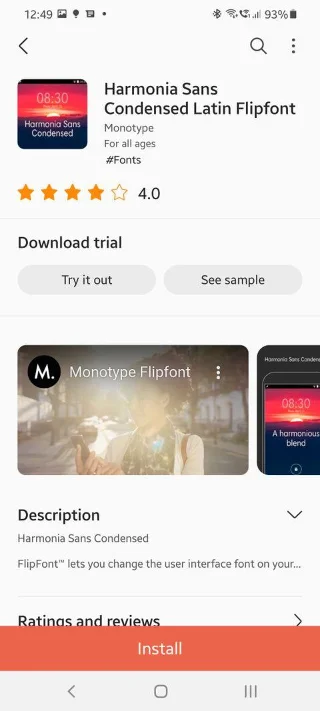 Kako namestiti in spremeniti pisave na pametnih telefonih Samsung Galaxy