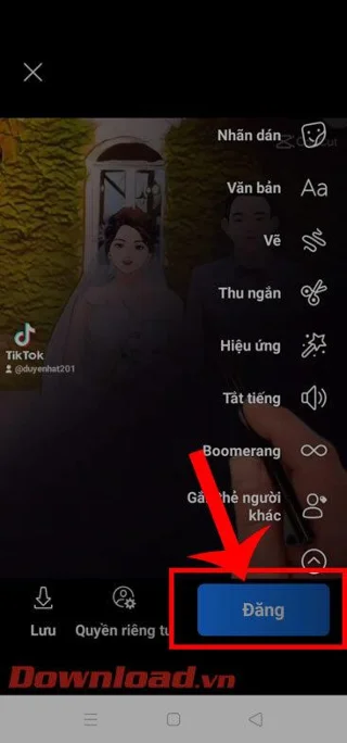 Zdieľanie videa na Facebook Story