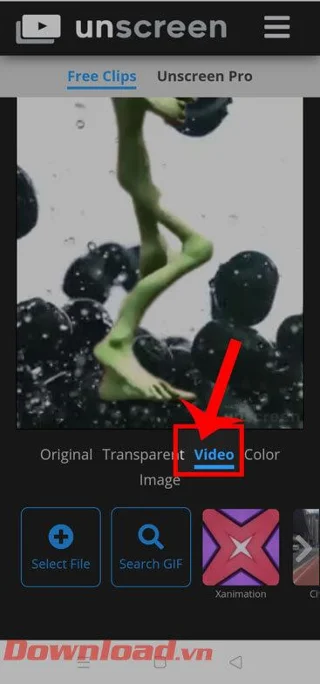 Navodila za ločevanje ozadja od spletnih videoposnetkov