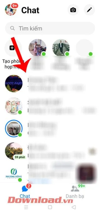 Príklad ikony zvuku na Facebook Messenger