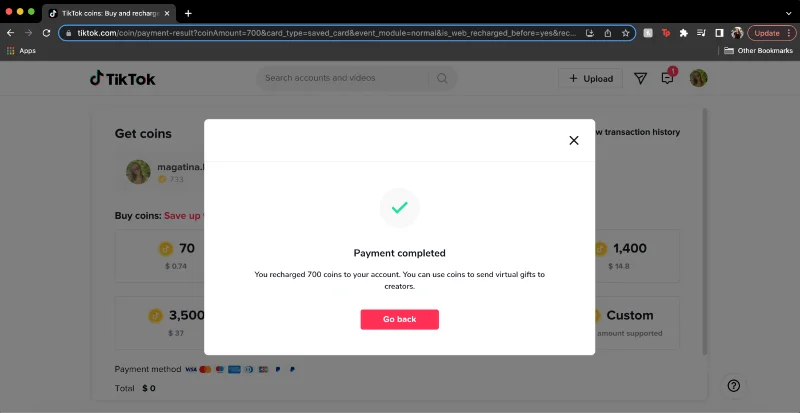 Kāpēc datorā TikTok monētas ir lētākas?
