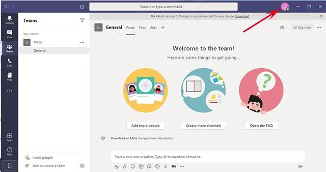 Как да превключите виетнамски интерфейс за Microsoft Teams