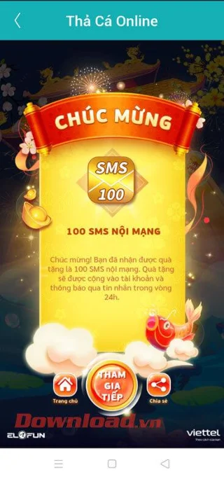 Spēlējiet spēli Fish Drop tiešsaistē vietnē My Viettel un saņemiet bezmaksas datu paketes, balss zvanus un SMS