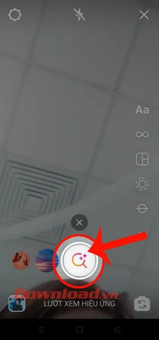 Navodila za snemanje videoposnetkov z učinki »2021 Prediction« na Instagramu