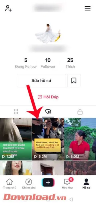 Navodila za pregled všečkanih videoposnetkov na TikTok