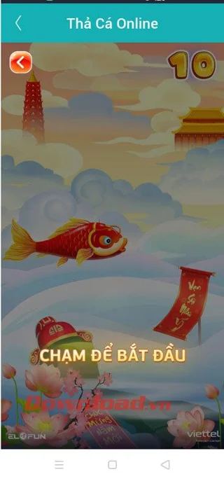Spēlējiet spēli Fish Drop tiešsaistē vietnē My Viettel un saņemiet bezmaksas datu paketes, balss zvanus un SMS