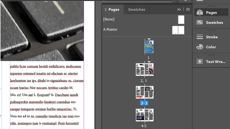 Kako dodati številke strani v Adobe InDesign
