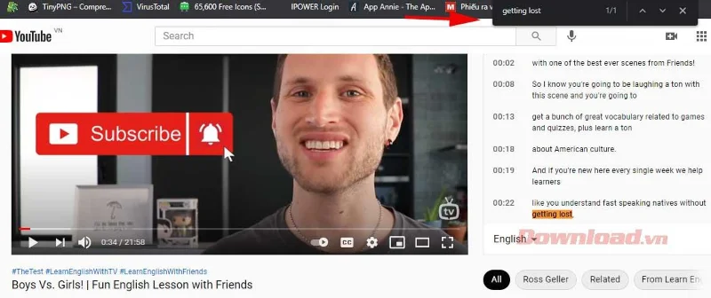 Kako najti besede v YouTube videoposnetkih