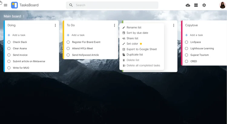Kaj je Google TasksBoard?