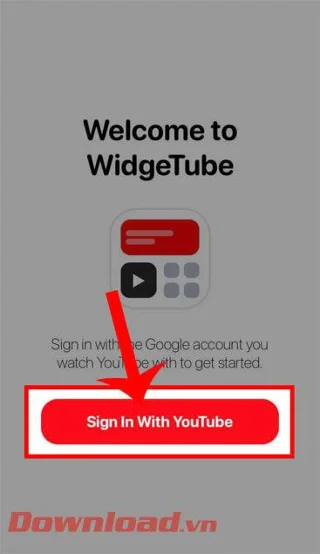 Navodila za uporabo pripomočka WidgeTube YouTube za iPhone