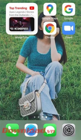 Navodila za uporabo pripomočka WidgeTube YouTube za iPhone