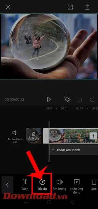 Vienkārši norādījumi ātrai un lēnai video pārtīšanai programmā CapCut