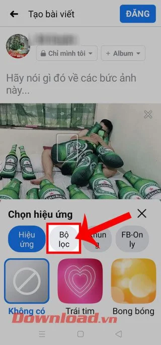 Kako spremeniti barvo fotografije pred objavo na Facebooku