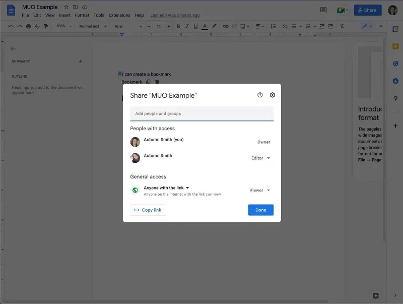 Google dokumentu kopīgošanas veidi