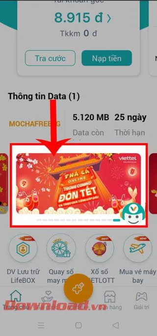 Igrajte igro Fish Drop na spletu na My Viettel in prejmite brezplačne podatkovne pakete, glasovne klice in sporočila SMS