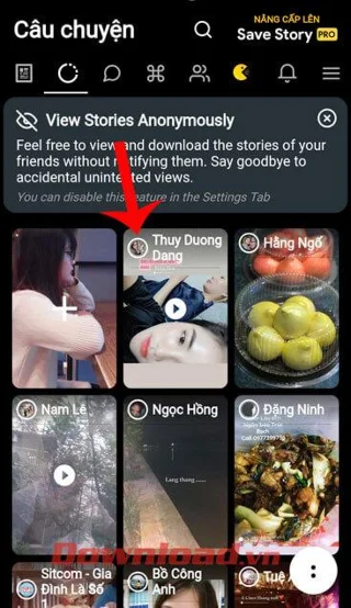 Norādījumi Facebook Story videoklipu lejupielādei tālrunī
