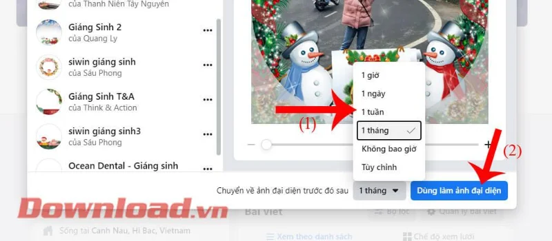 Инструкции за добавяне на коледна рамка към вашата профилна снимка във Facebook