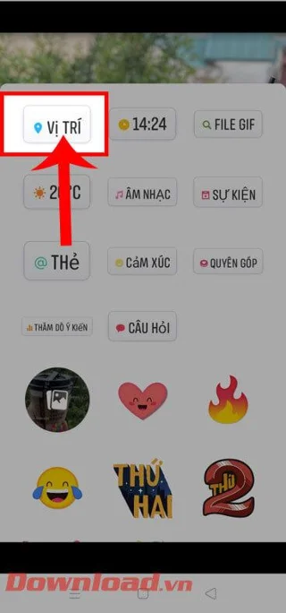 Инструкции за прикачване на местоположение към Facebook Story