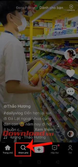 Navodila za vstavljanje ozadja za snemanje videoposnetkov Tik Tok