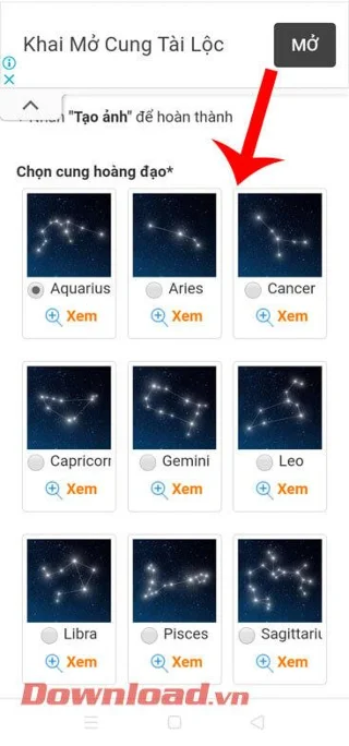 Norādījumi 12 zodiaka fona tapešu izveidei savam tālrunim