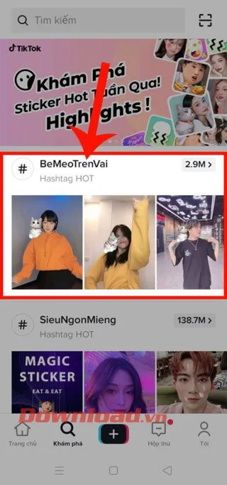 Инструкции за запис на видеоклипове в TikTok с ефекта Baby Cat на рамото ви