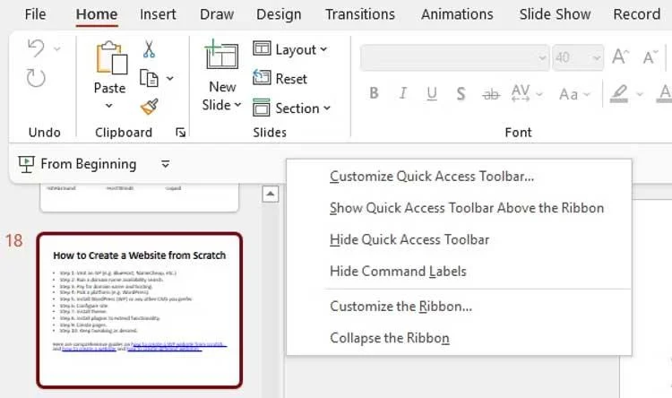 Kā pārvērst tekstu par runu programmā PowerPoint