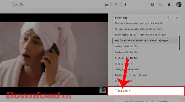 Norādījumi dziesmu tekstu skatīšanai vietnē Youtube