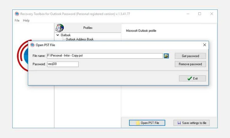 Kako si ogledate in obnovite geslo za Microsoft Outlook