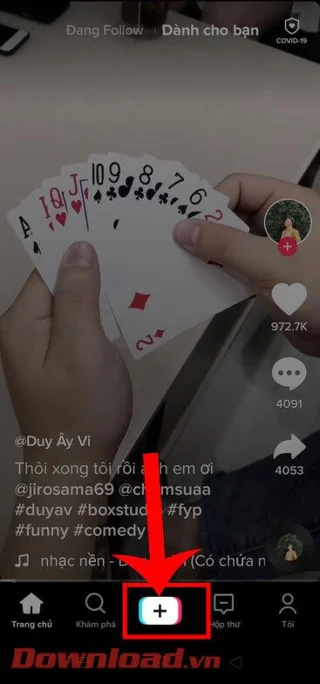Инструкции за вмъкване на текст във видеоклипове на TikTok