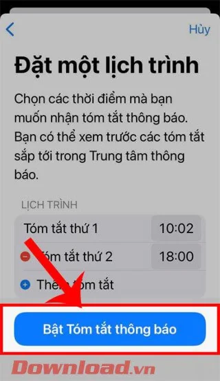 Norādījumi paziņojumu kopsavilkumu ieslēgšanai operētājsistēmā iOS&nbsp;15