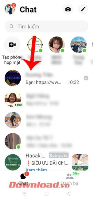Norādījumi personisko saišu nosūtīšanai, izmantojot Facebook Messenger ziņas