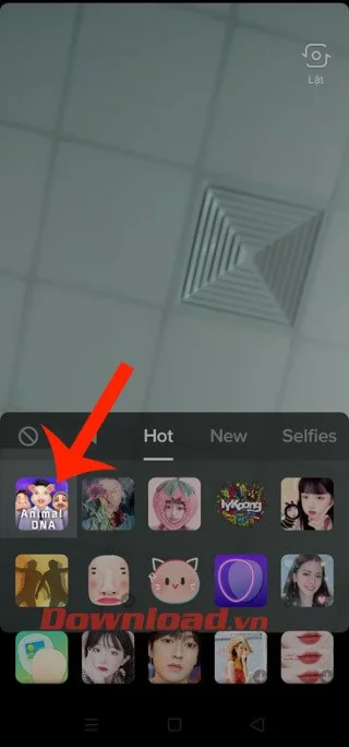 Norādījumi TikTok video ierakstīšanai ar dzīvnieku DNS efektu
