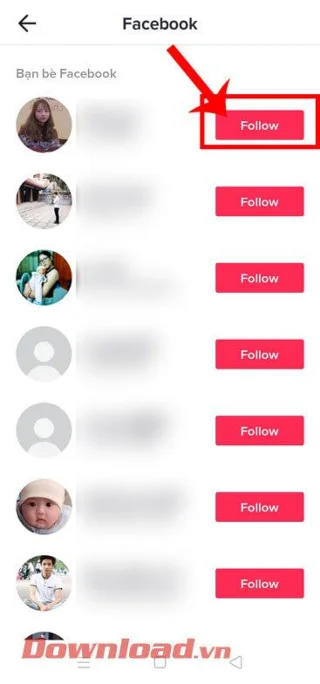 Инструкции за намиране на Facebook приятели в Tik Tok