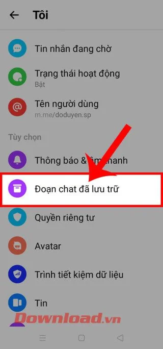 Navodila za skrivanje sporočil Messengerja