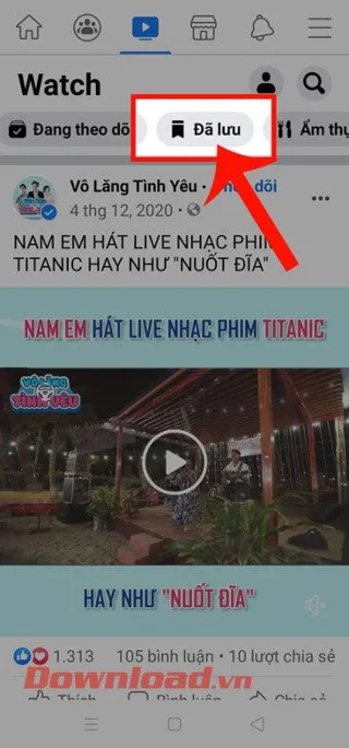 Navodila za iskanje shranjenih videoposnetkov na Facebooku