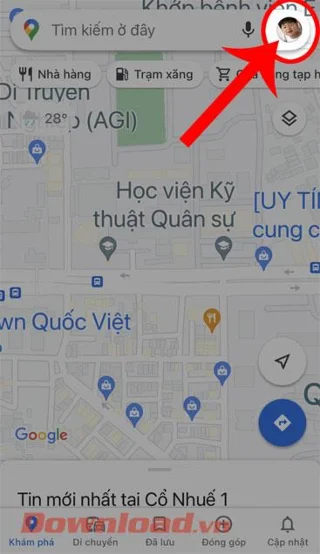Инструкции за изтриване на историята на търсенията в Google Maps