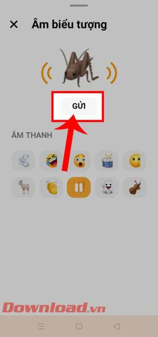 Navodila za pošiljanje ikon, ki oddajajo zvok, na Facebook Messenger