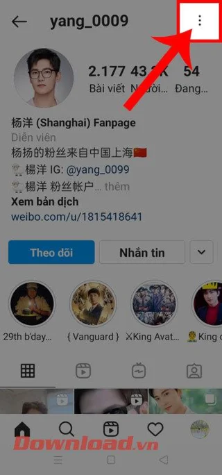 Navodila za ogled zgodovine sprememb imena na Instagramu