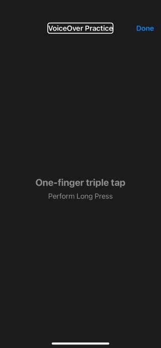 A VoiceOver funkció elsajátítása iPhone-on